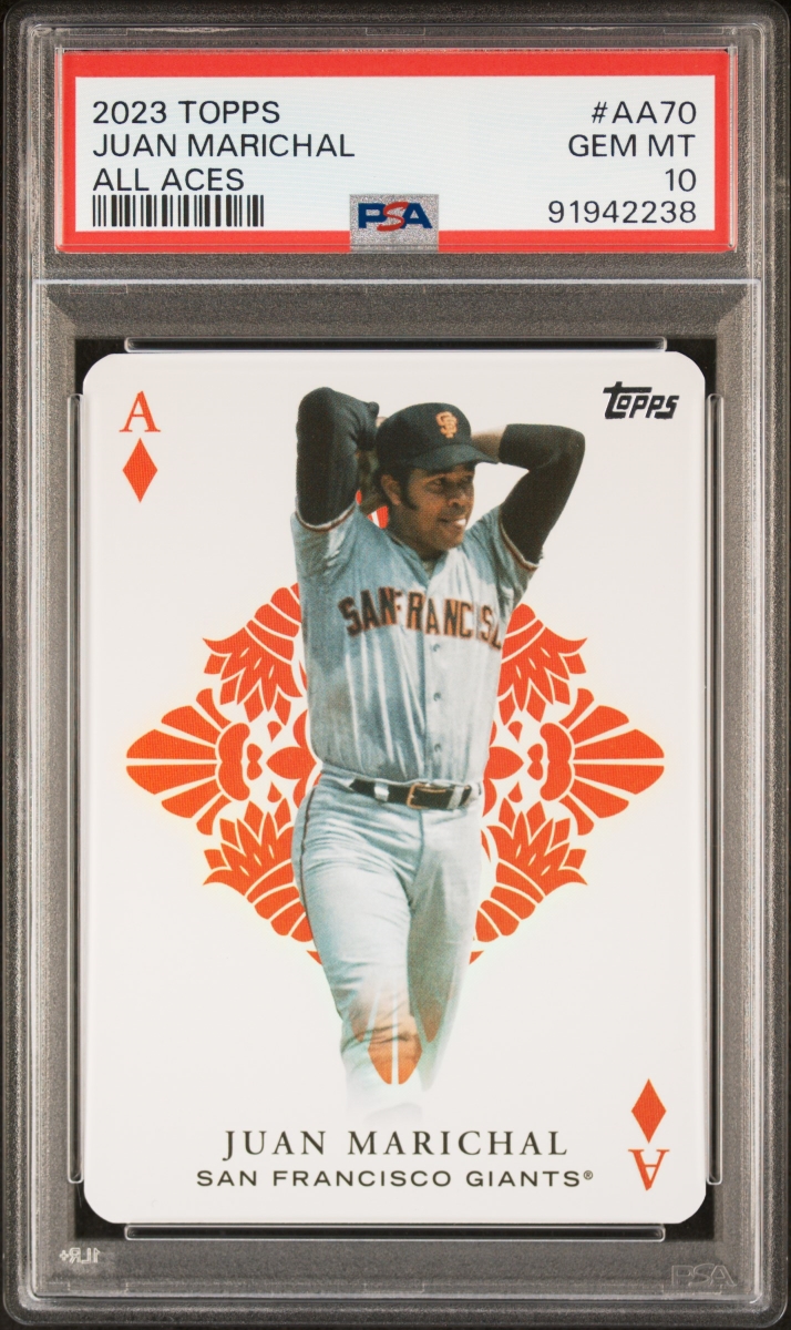 Picture of Powers Sports Memorabilia 114185016 Juan Marichal 2023 Topps All Aces Baseball Card - No.AA70 Graded PSA 10