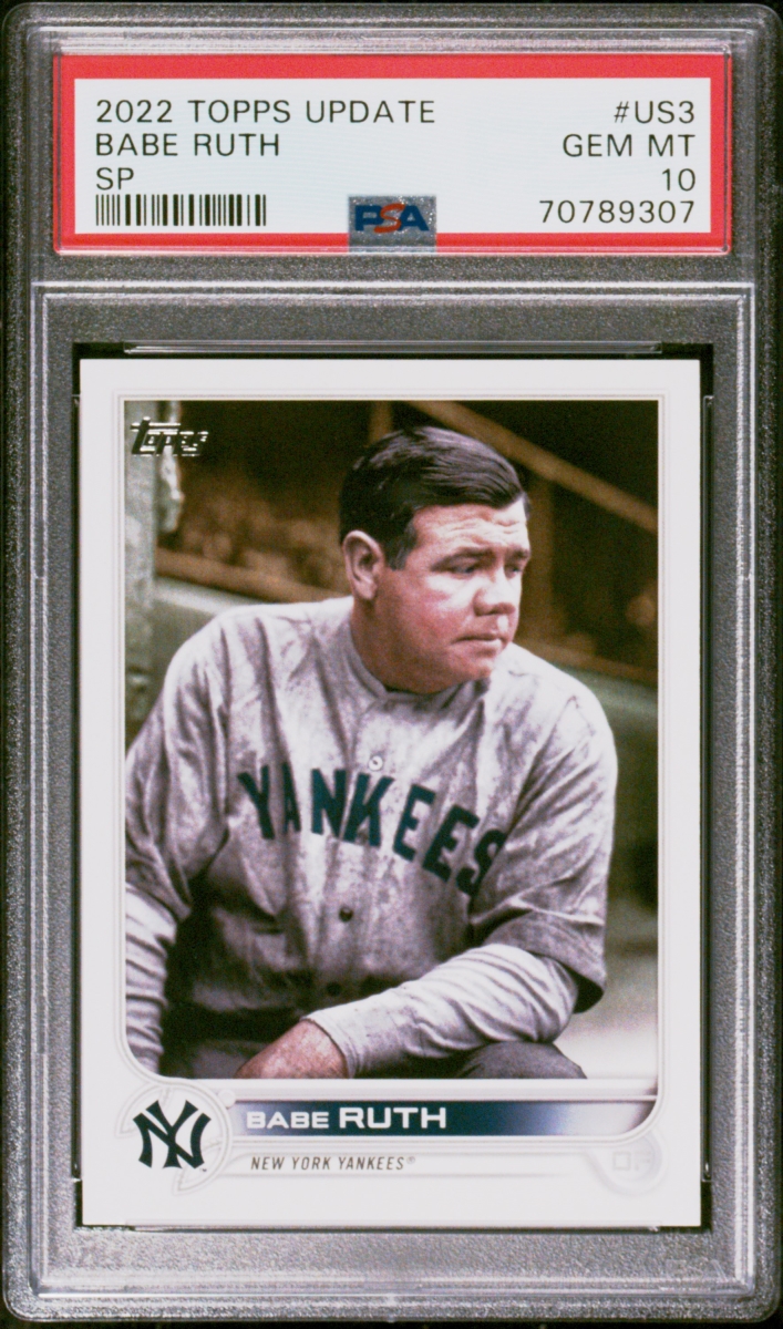 Picture of Powers Sports Memorabilia 114185079 Babe Ruth 2022 Topps Update SP Baseball Card - No.US3 Graded PSA 10