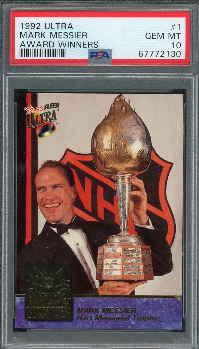 Picture of Powers Sports Memorabilia 114183627 Mark Messier 1992 Ultra Award Winners Hockey Card - No.1 Graded PSA 10