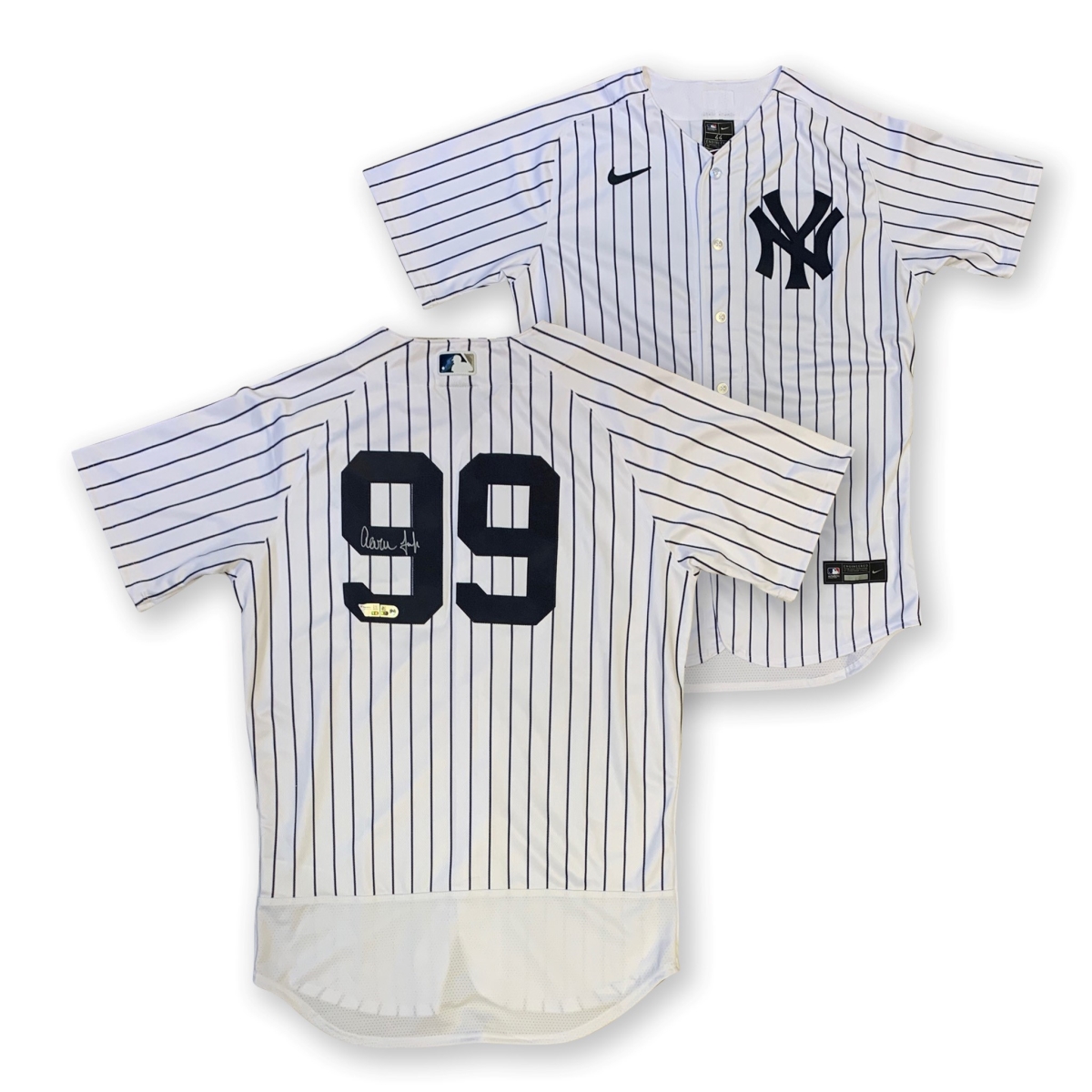 Picture of Powers Sports Memorabilia 114185239 Aaron Judge Autographed York Yankees Signed Nike Baseball Jersey Fanatics Authentic COA