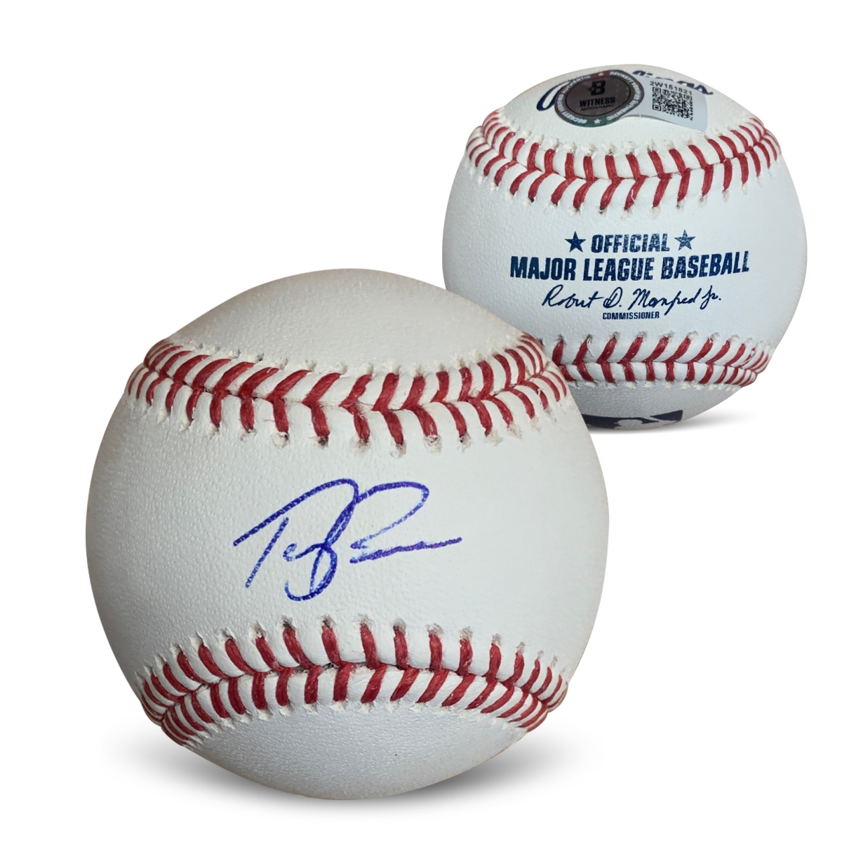 Picture of Powers Sports Memorabilia 114185179 Terry Francona Autographed MLB Signed Baseball Beckett COA with UV Display Case