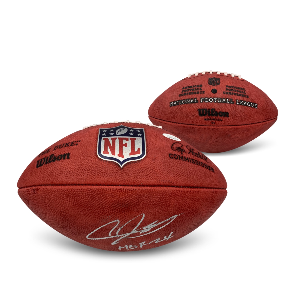 Picture of Powers Sports Memorabilia 114185350 Andre Johnson Autographed Authentic NFL Game Signed Football HOF 2024 JSA COA
