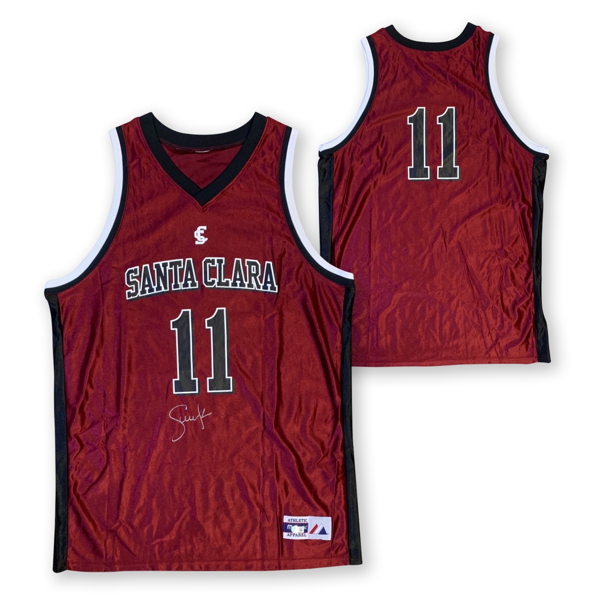 Picture of Powers Sports Memorabilia 114185151 Steve Nash Autographed Santa Clara University Broncos Majestic Signed Basketball Jersey Beckett COA