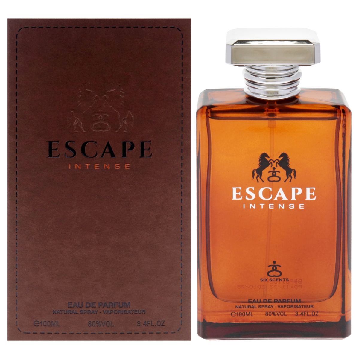 I0146773 3.4 oz Escape Intense Six Scent EDP Spray for Men -  Six Scents