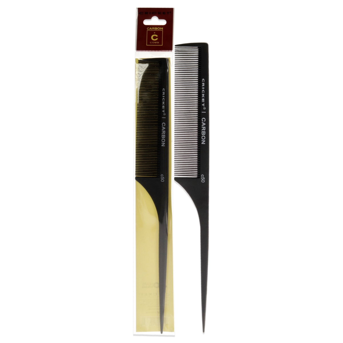 Cricket I0127630 Carbon Comb Fine Toothed Rattail Comb - C50