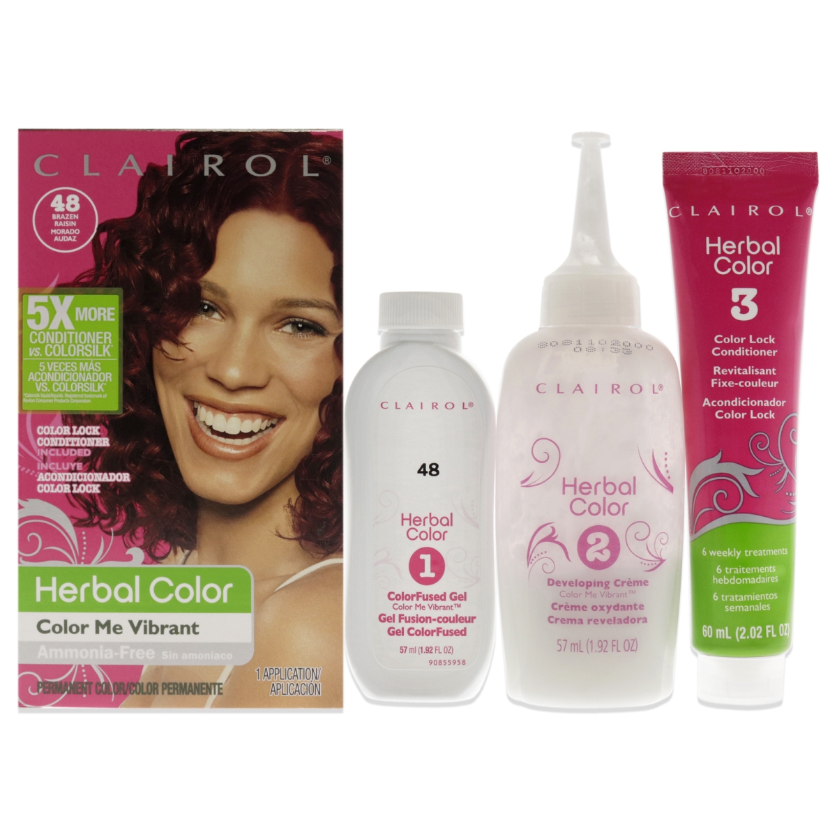 Picture of Clairol I0129618 1 oz Herbal Essences Color Me Vibrant Permanent Hair Color - 048 Brazen Raisin