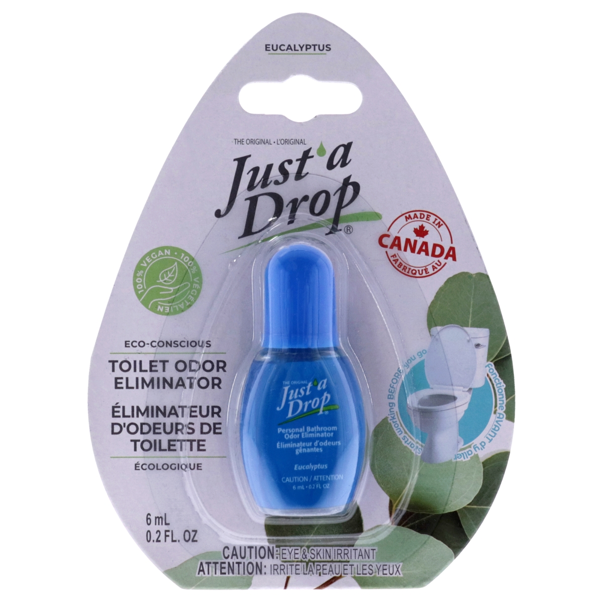 I0132624 0.2 oz Just a Drop Odor Eliminator Drops - Eucalyptus