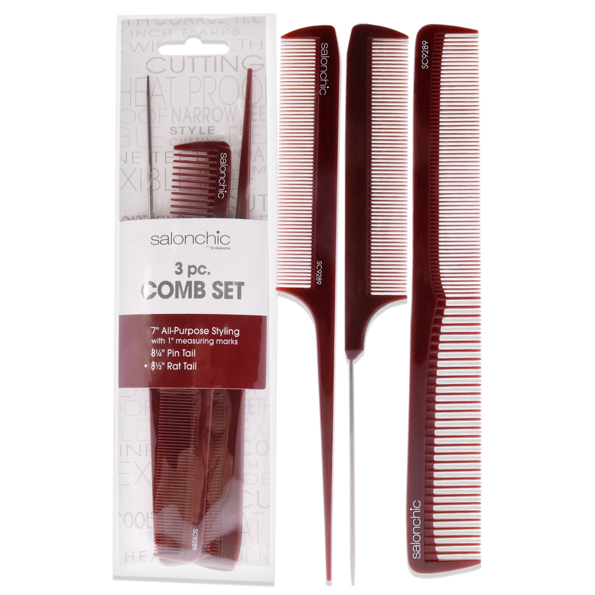 I0126377 Salon Comb Set - 3 Piece