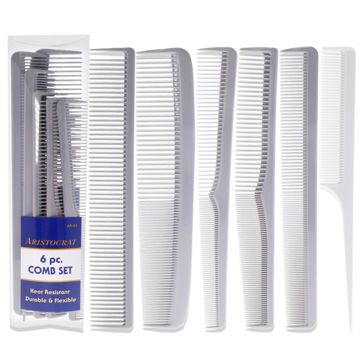 I0126357 Heat Resistant Durable & Flexible Combs Set - 6 Piece