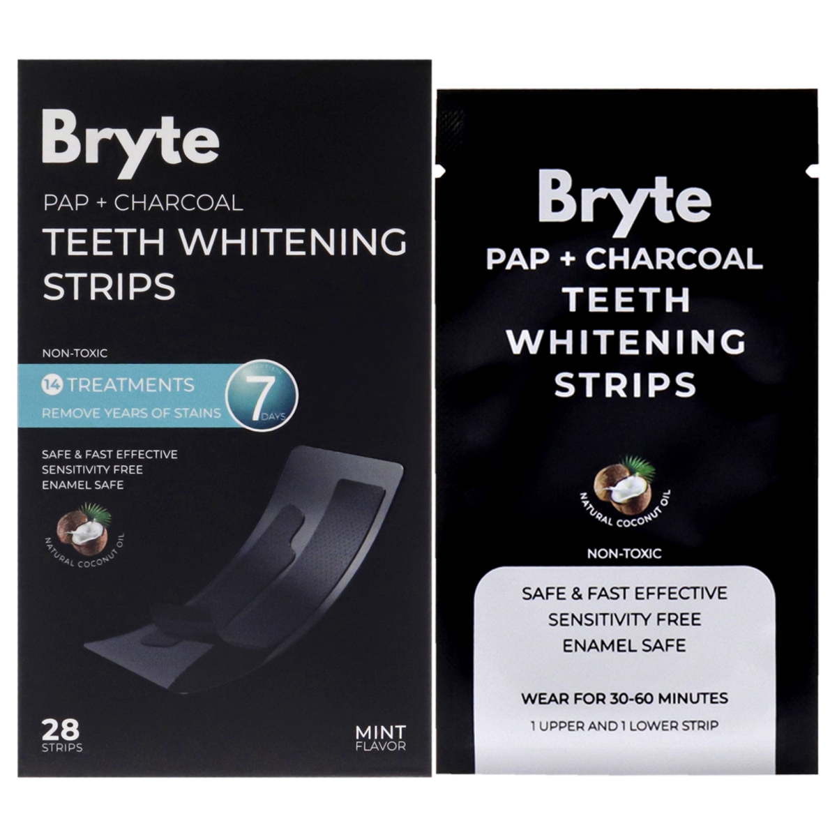 I0141121 Pap Pus Charcoal Whitening Strips - 28 Piece