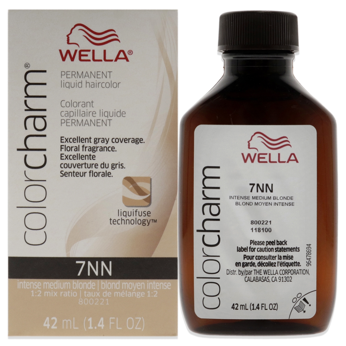 I0129882 1.42 oz Color Charm Permanent Liquid Hair Color - 7NN Intense Medium Blonde