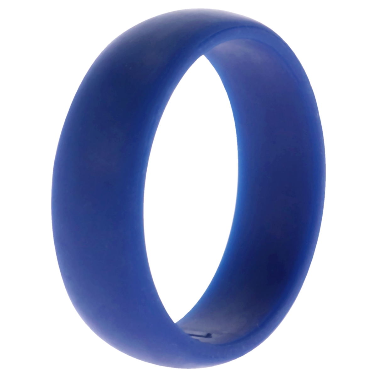 I0135115 16 mm Dome Style Silicone Wedding Ring for Men - Blue