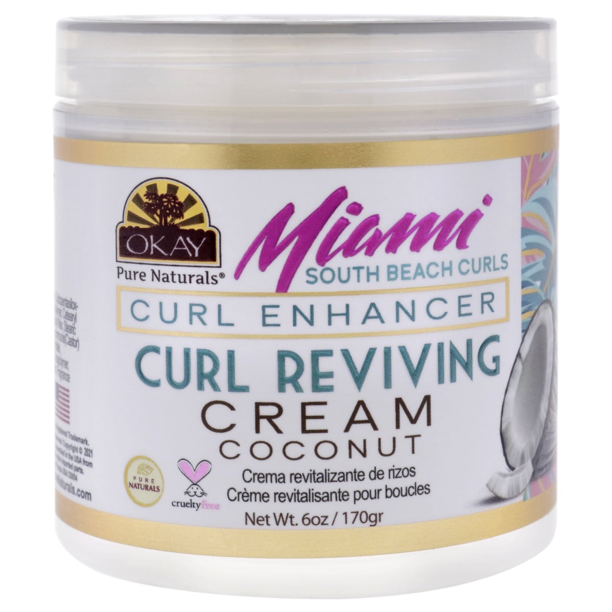 I0141301 6 oz Miami South Beach Curls - Curl Enhancing Cream