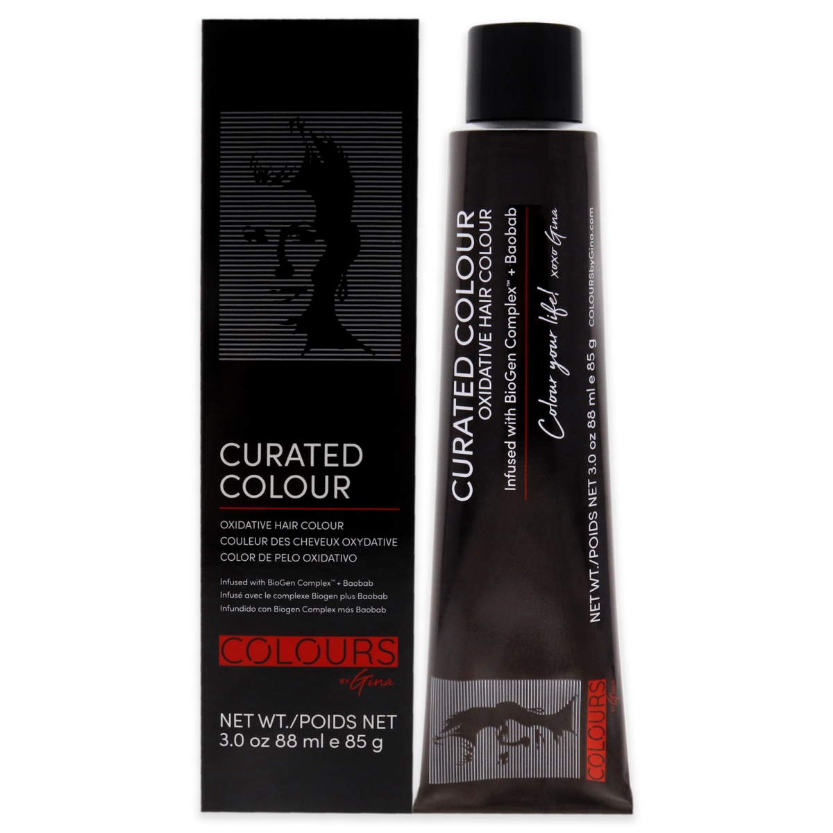 Picture of Colours by Gina I0122643 3 oz Curated Hair Color - 4.11-4BB Cool Brown
