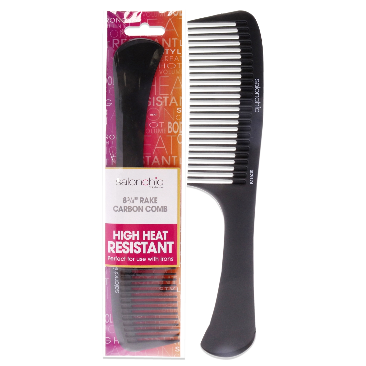 I0126360 Rake Carbon Comb 8.75