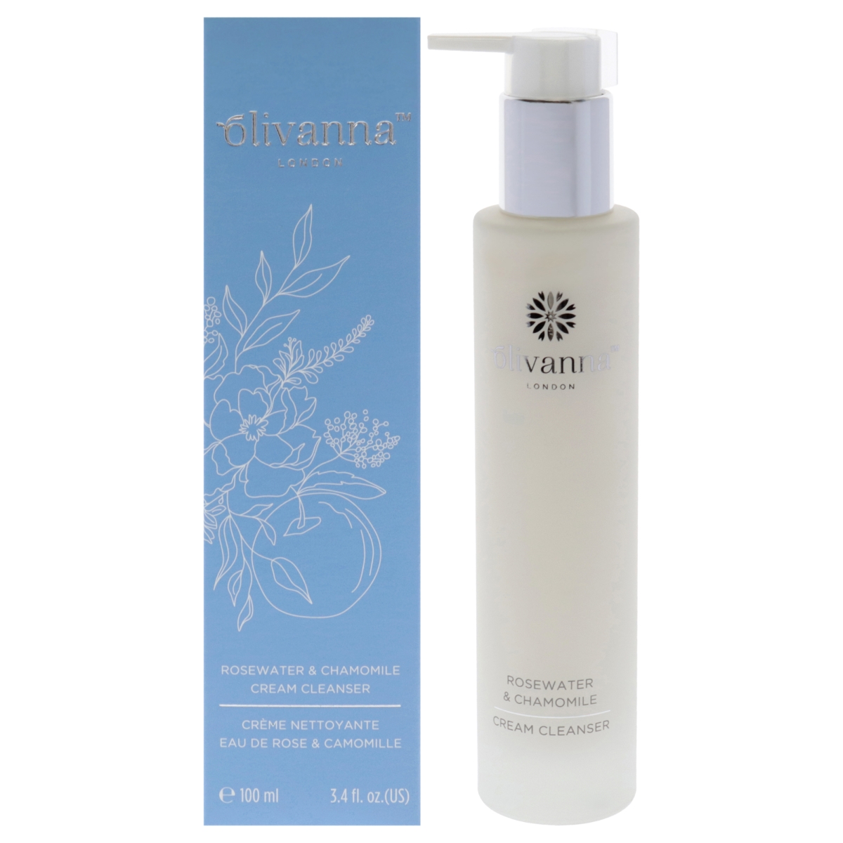I0145504 3.4 oz Rosewater & Chamomile Cream Cleanser