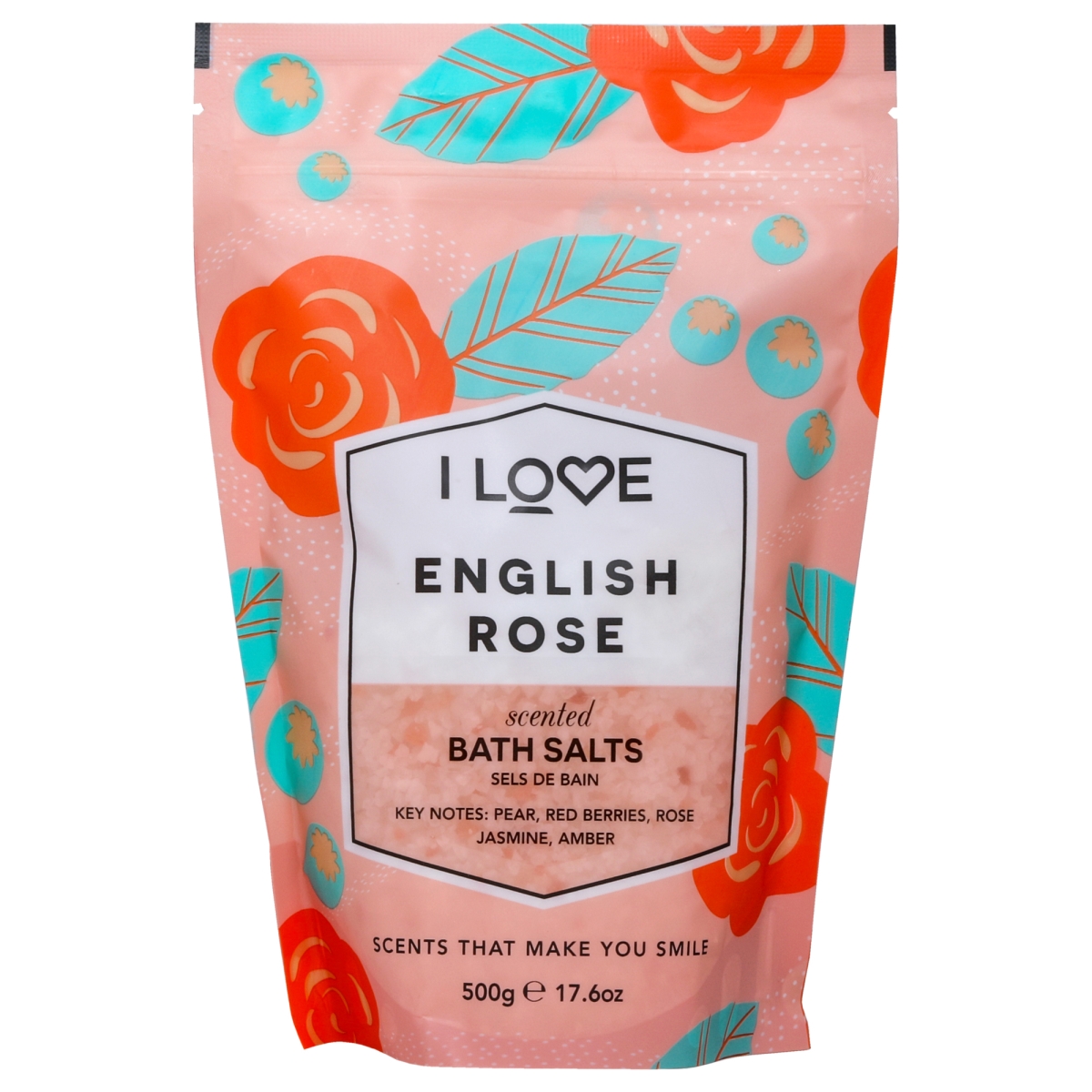 Picture of I Love Cosmetics I0145870 17.6 oz Scented Bath Salts - English Rose