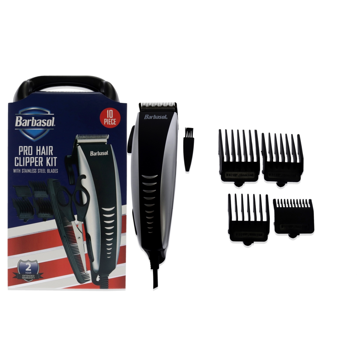 Picture of Barbasol I0130839 Pro Hair Clipper Kit for Men - 10 Piece