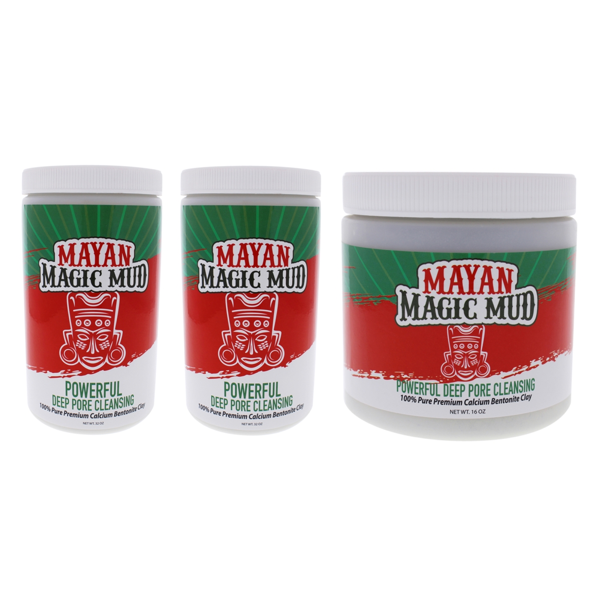 K0003450 Powerful Deep Pore Cleansing Clay Kit - 3 Piece
