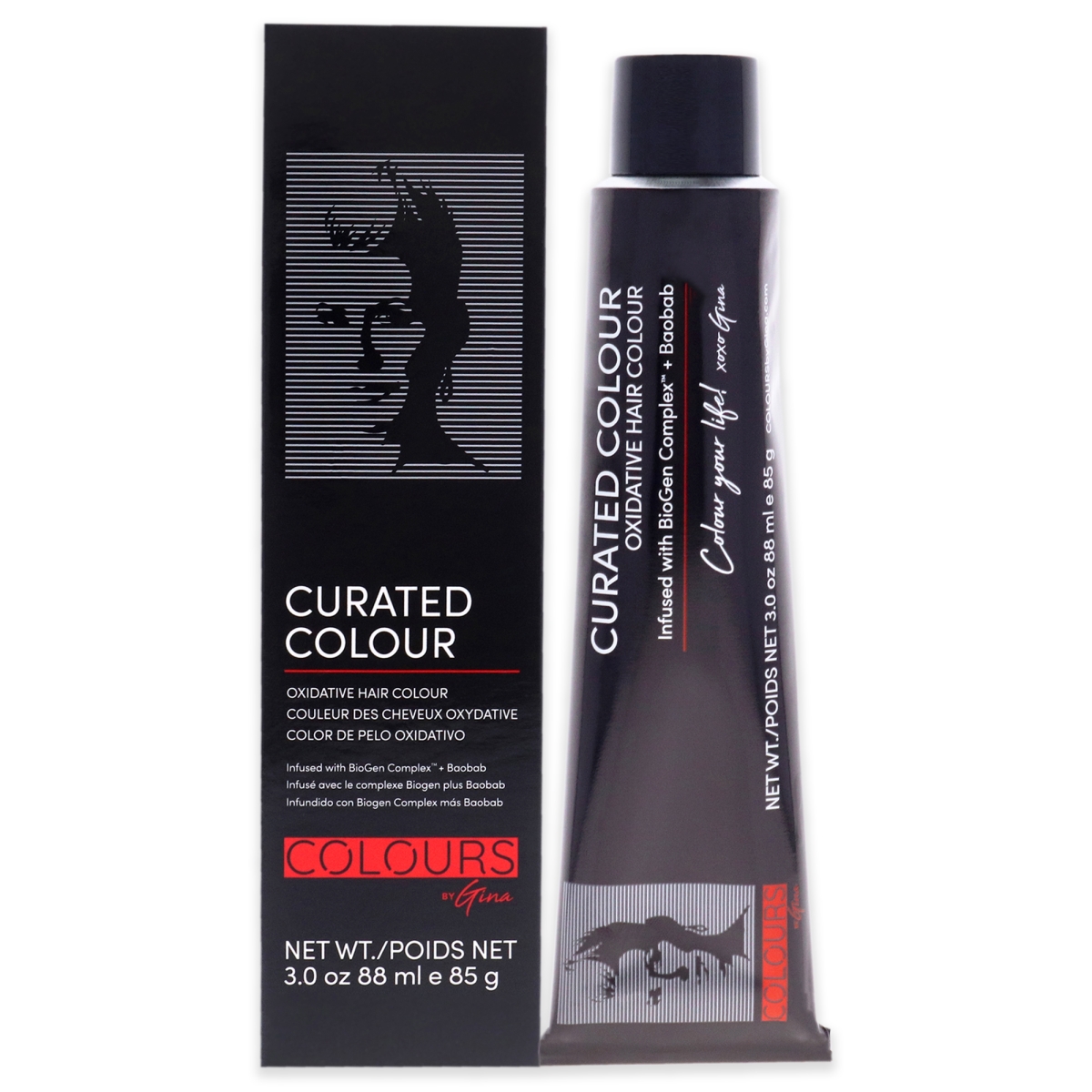 Picture of Colours by Gina I0122645 3 oz Curated Hair Color - 4.77-4W Deep Warm Brown