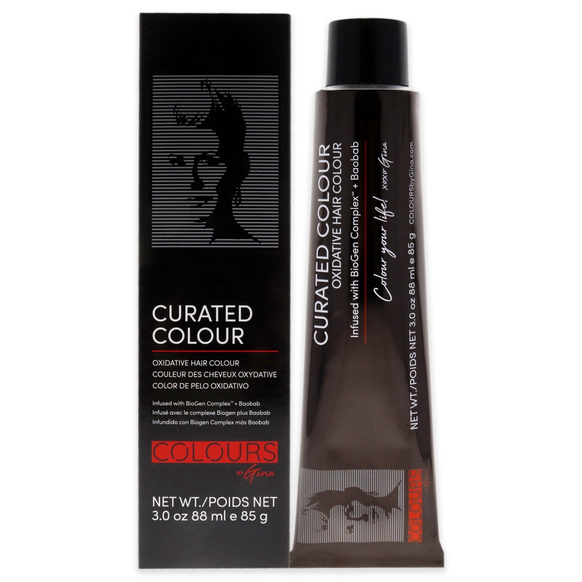 Picture of Colours by Gina I0122641 3 oz Curated Hair Color - 3.22-3VV Intense Dark Violet Brow