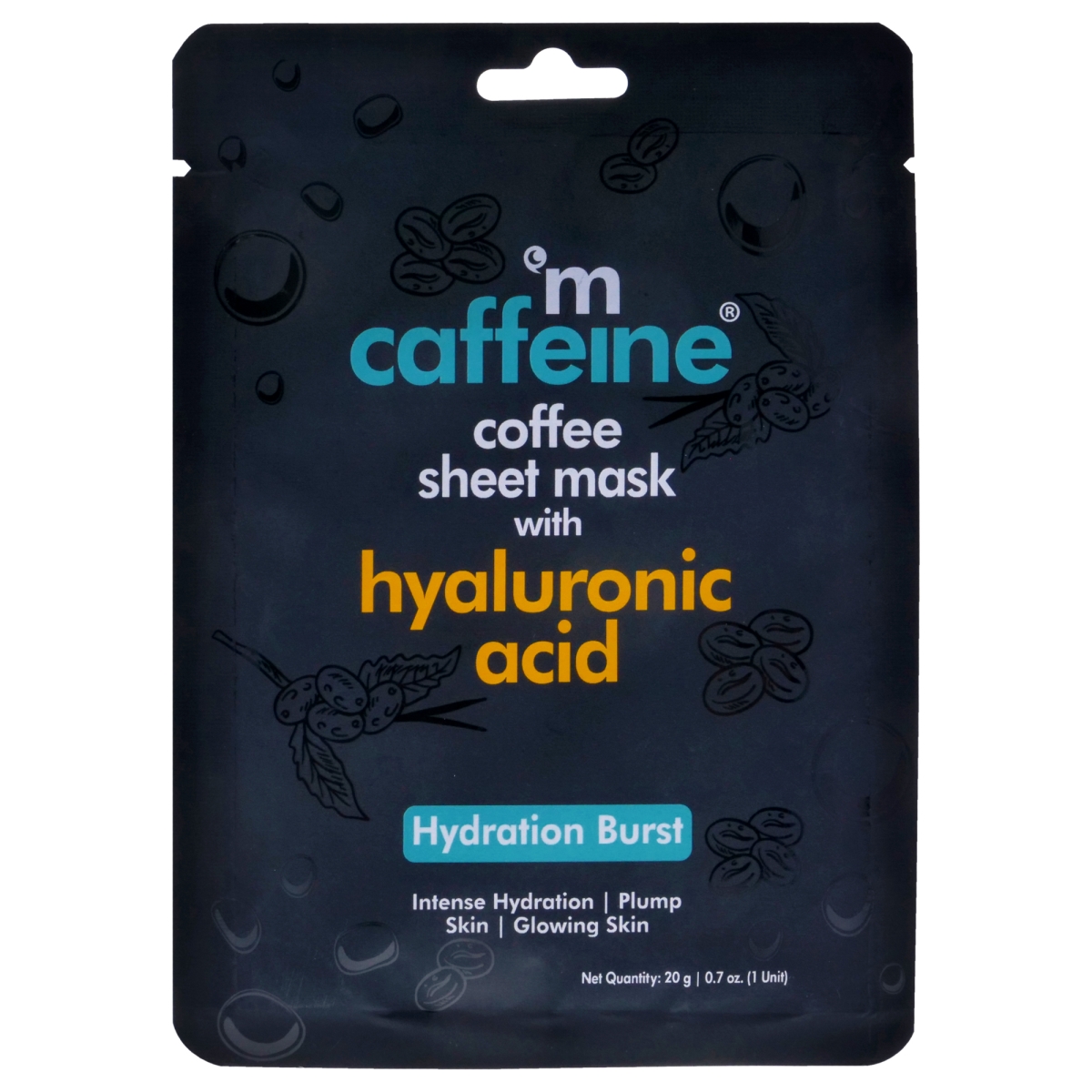 I0145194 0.7 oz Coffee Sheet Mask with Hyaluronic Acid