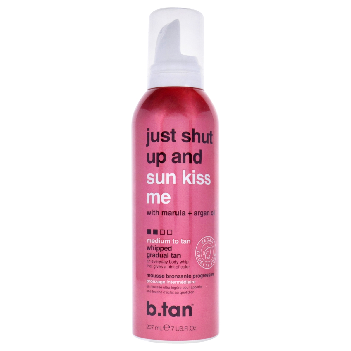 Picture of B.Tan I0135737 7 oz Just Shut Up & Sun Kiss Me Gradual Tan Mousse