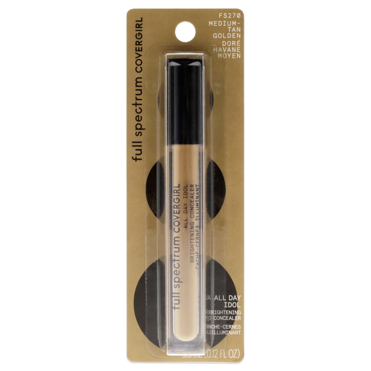 I0130092 0.12 oz Full Spectrum All Day Idol Concealer - FS270 Medium Tan Golden