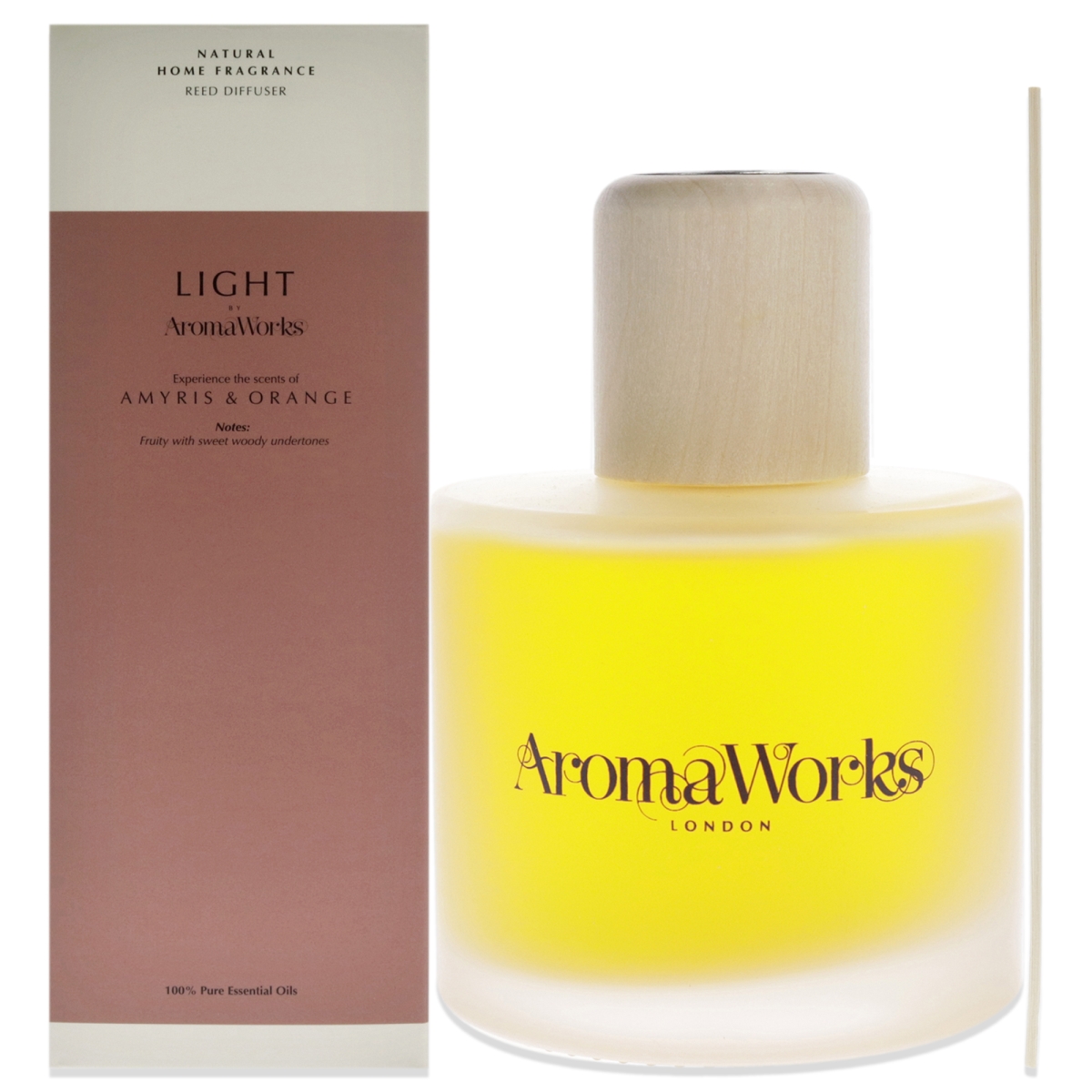 Picture of Aromaworks I0127235 6.76 oz Light Range Reed Diffuser - Amyris & Orange