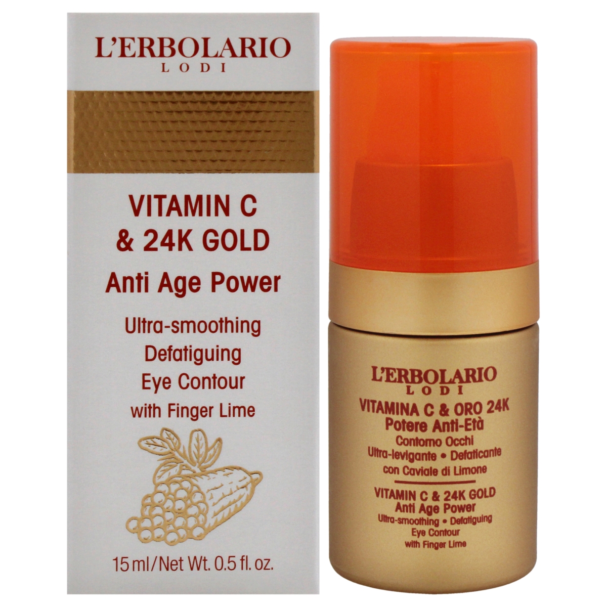 I0140250 0.5 oz Vitamin C & 24K Gold Ultra Smoothing Defatiguing Eye Contour