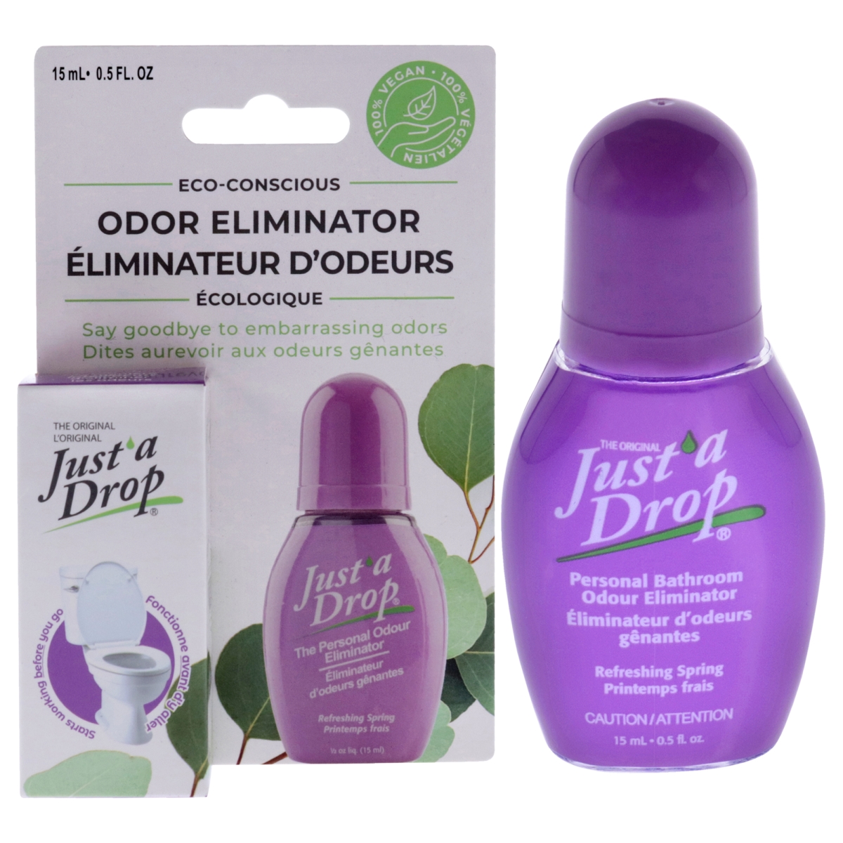 I0132654 0.5 oz Just a Drop Odor Eliminator Drops - Refreshing Spring