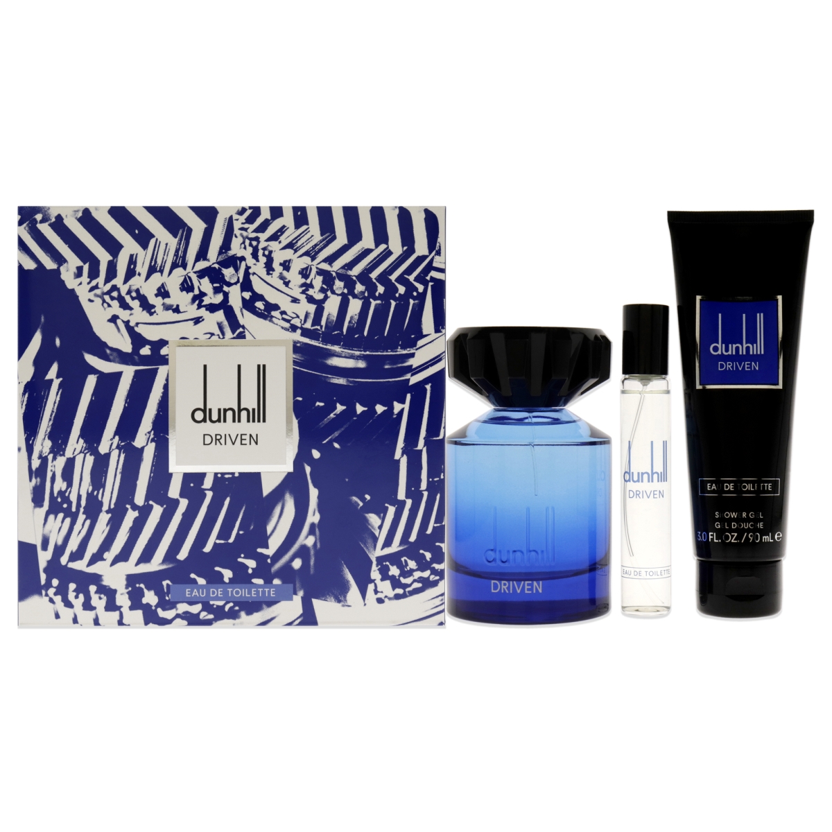 Picture of Alfred Dunhill I0128184 Driven Blue Gift Set for Men - 3 Piece