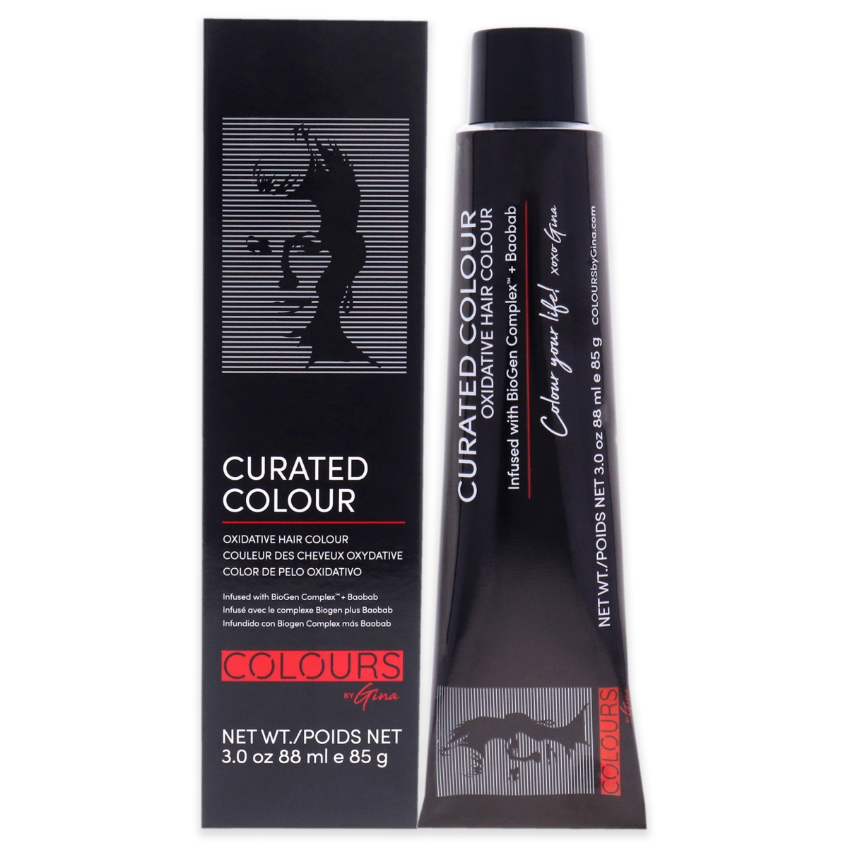 Picture of Colours by Gina I0122638 3 oz Curated Hair Color - 2.0-2N Darkest Natural Brown