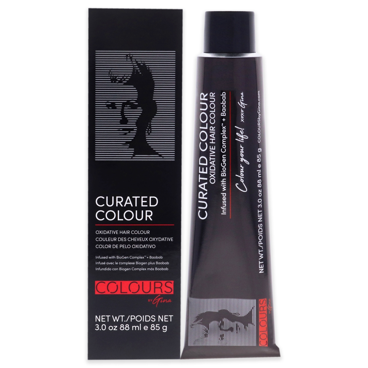 Picture of Colours by Gina I0122637 3 oz Curated Hair Color - 1.11-1BB Deepest Black