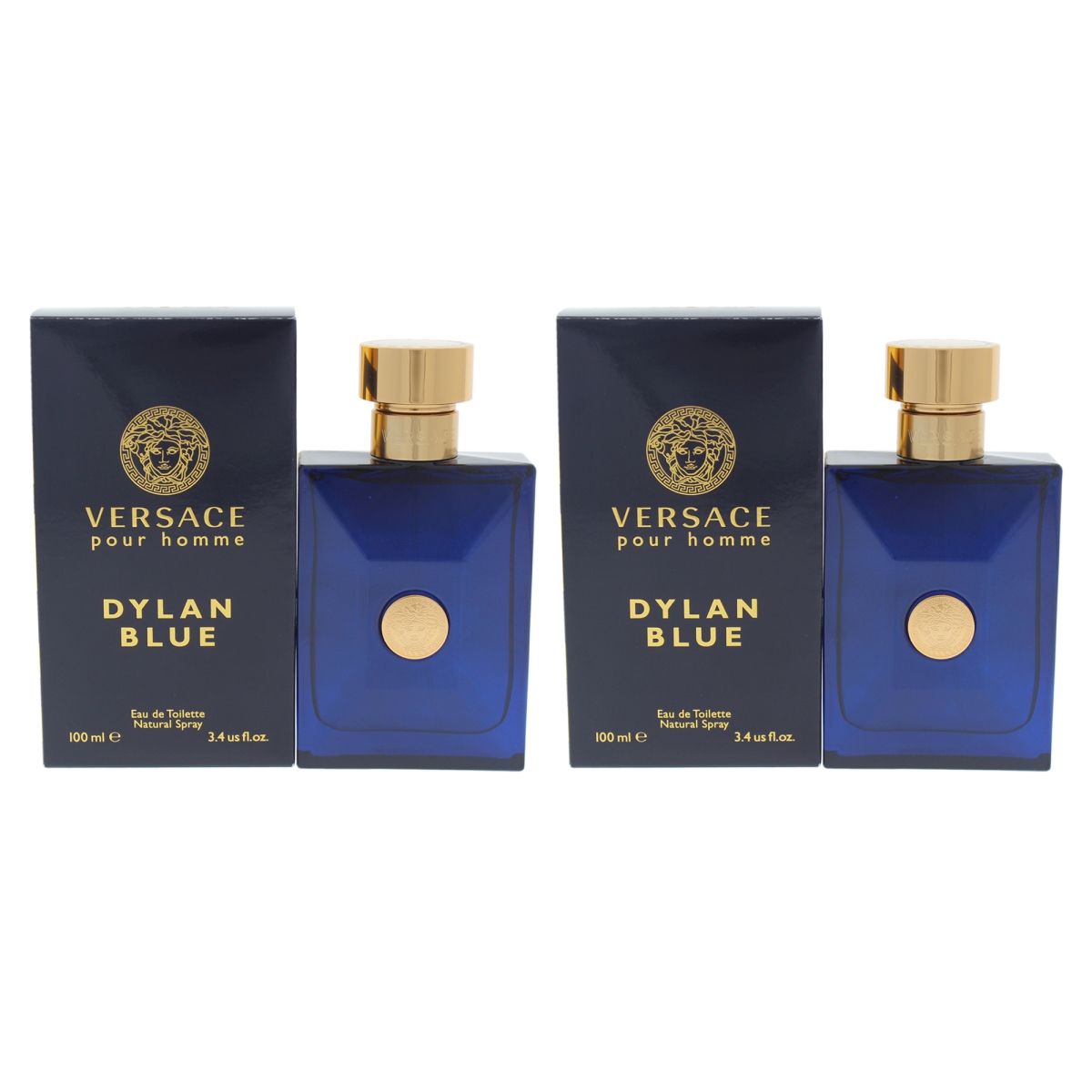 K0003630 3.4 oz Dylan Blue EDT Spray for Men - Pack of 2