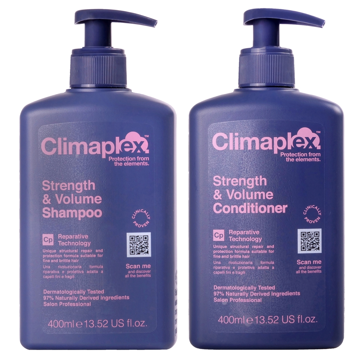 K0005842 2 Piece Strength & Volume Shampoo & Conditioner Kit for Unisex