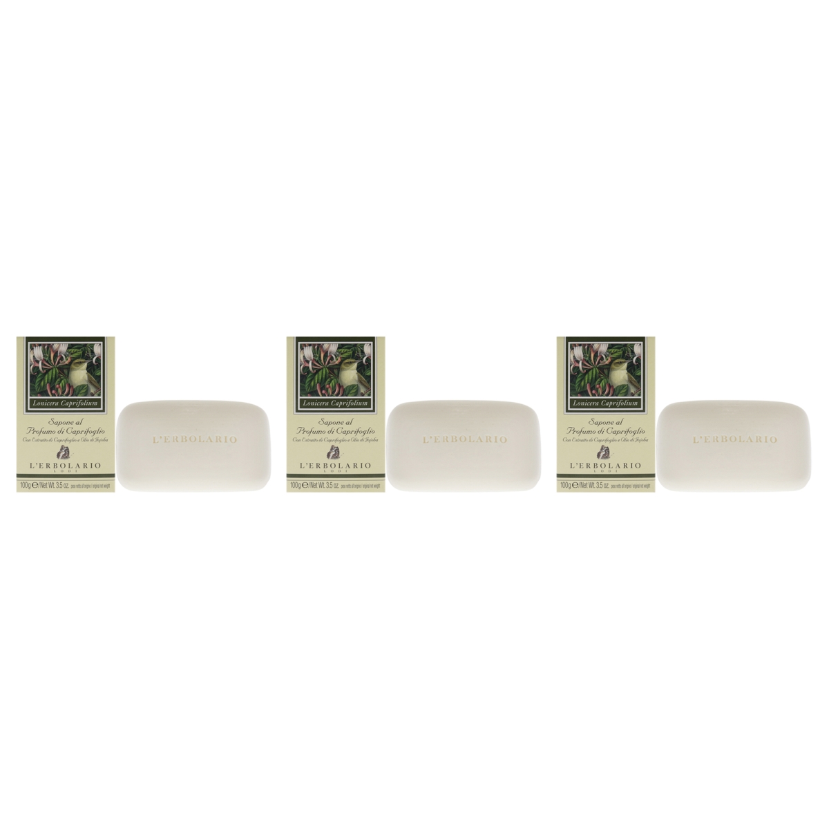 K0005872 3.5 oz Honeysuckle Perfumed Soap for Unisex - Pack of 3