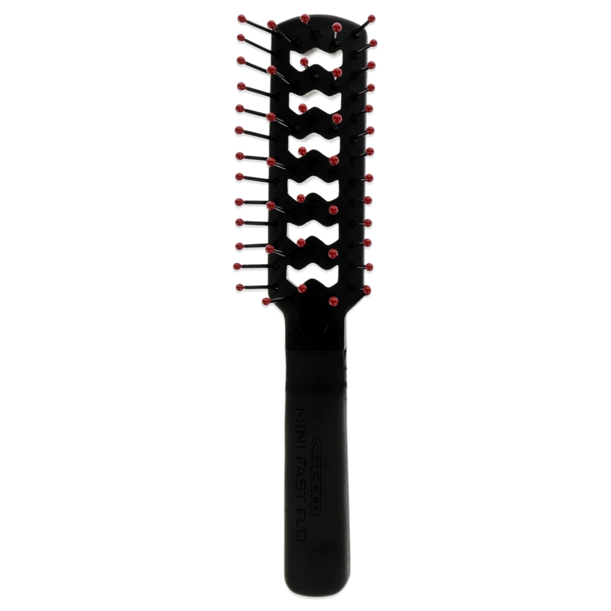 Picture of Cricket I0127604 Static Free Mini Fast Flo Hair Brush for Unisex - Black & Red