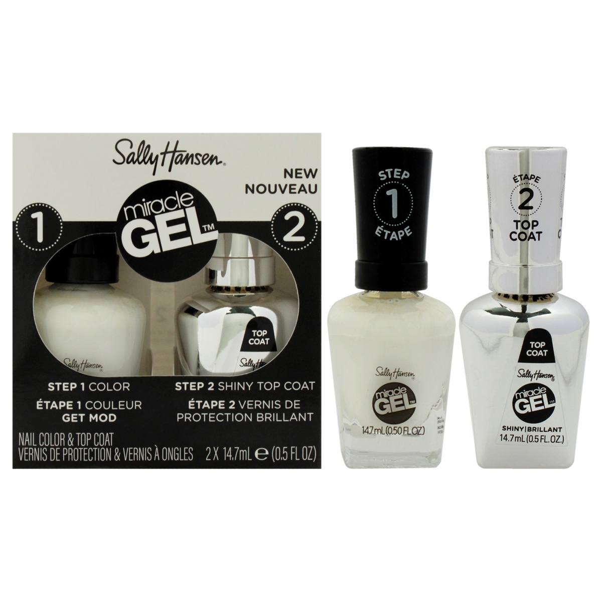 Picture of Sally Hansen I0144809 2 x 0.5 oz Miracle Gel Nail Polish Duo for Women - 900 Get Mod