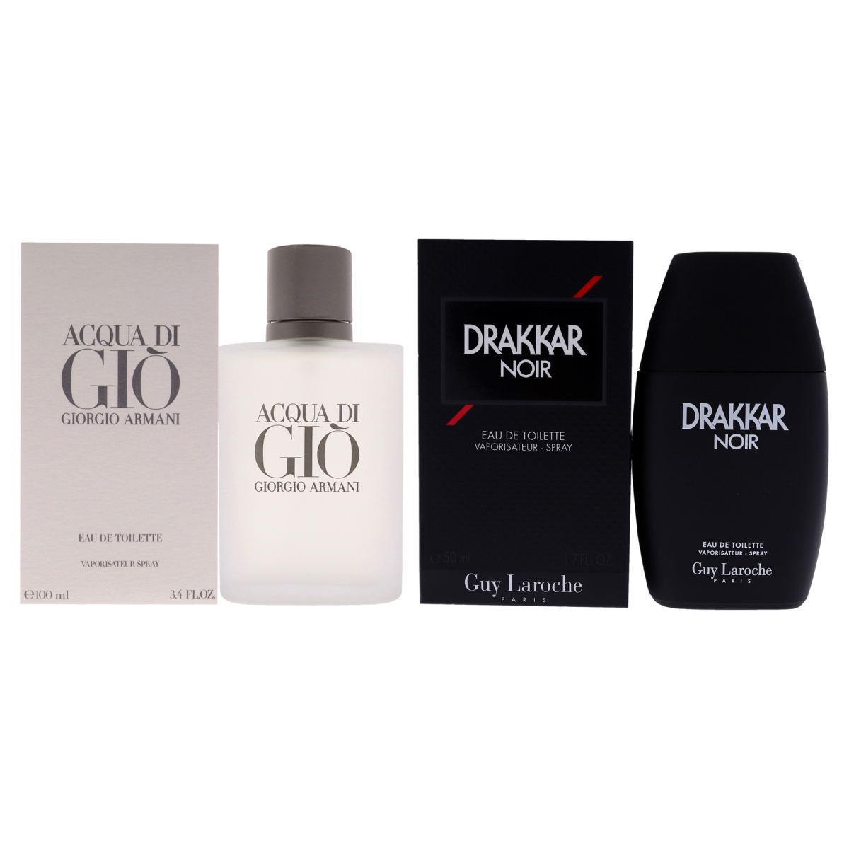 K0004002 2 Piece Acqua Di Gio & Drakkar Noir EDT Spray Kit for Men
