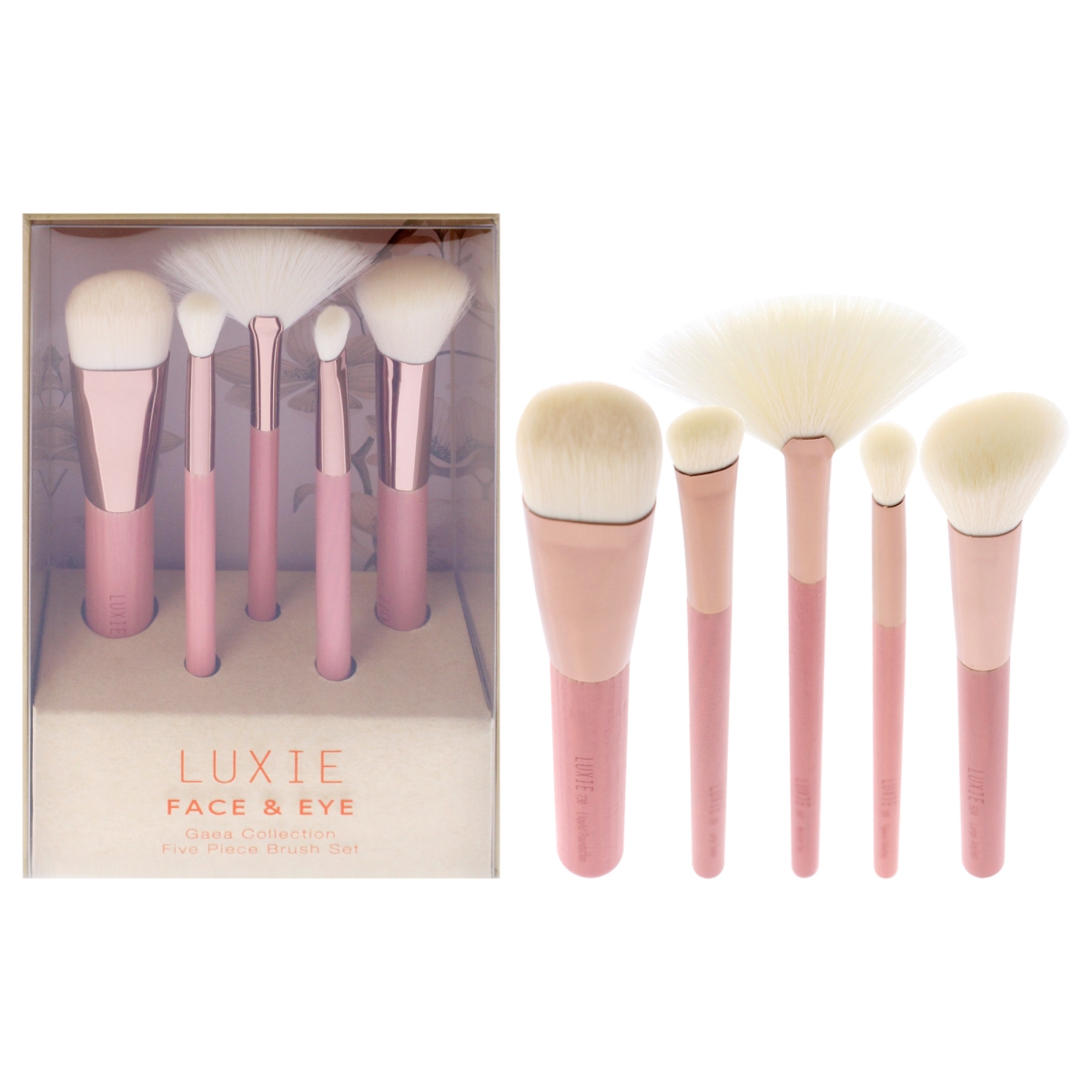 I0144067 Gaea Face & Eye Brush Set for Women - 5 Piece