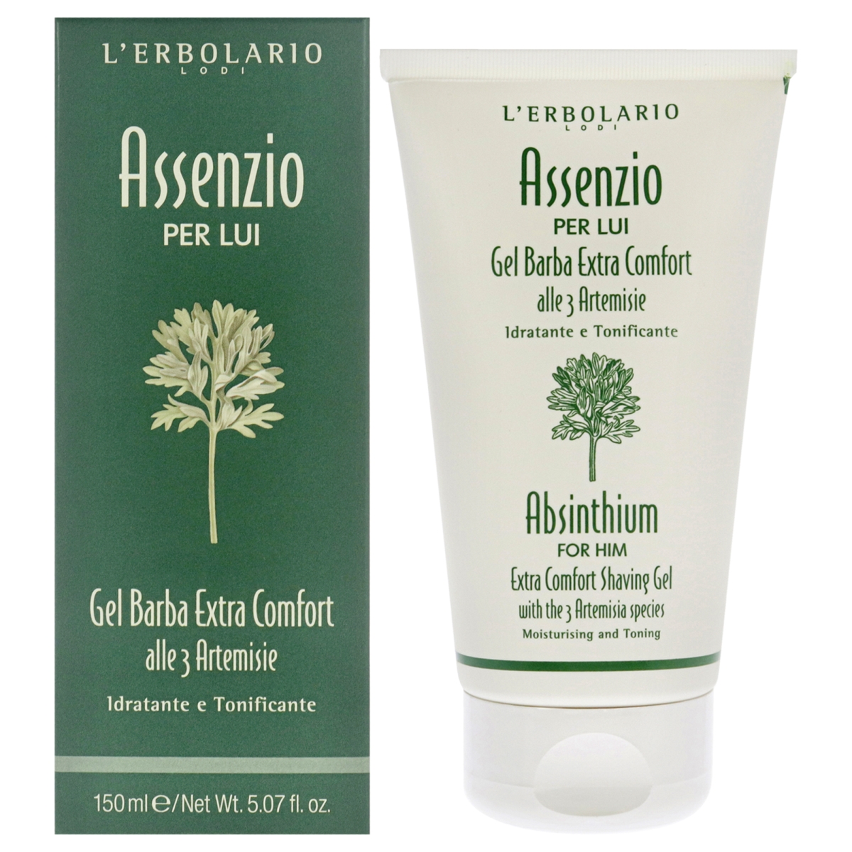 Picture of LErbolario I0140299 5.07 oz Extra Comfort Shaving Gel&#44; Absinthium for Men