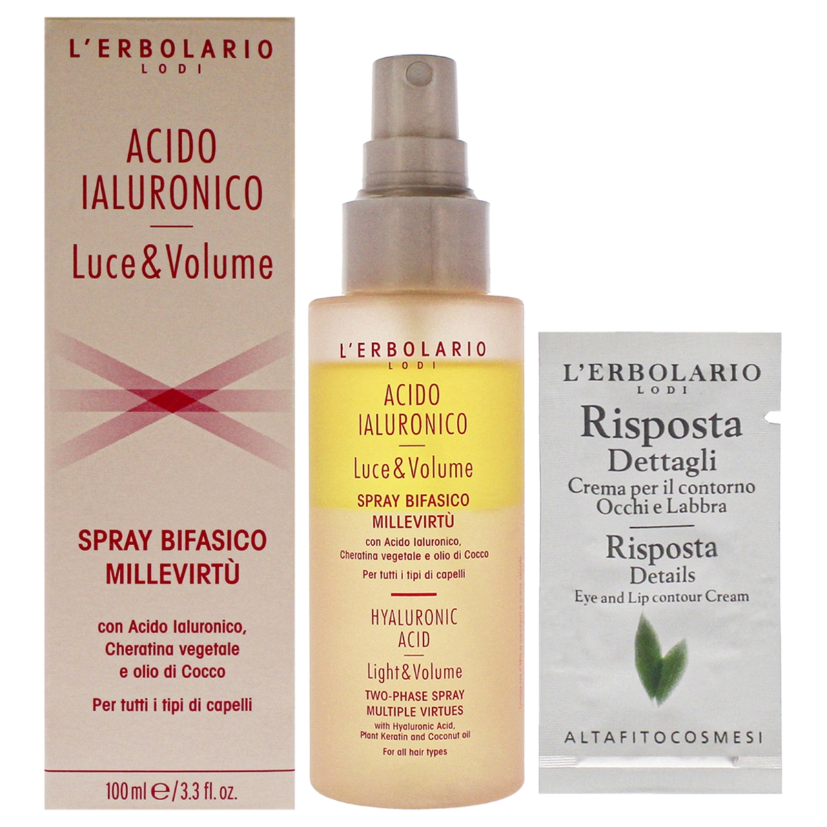 I0096582 3.3 oz Hyaluronic Acid Light & Volume Two Phase Spray for Unisex