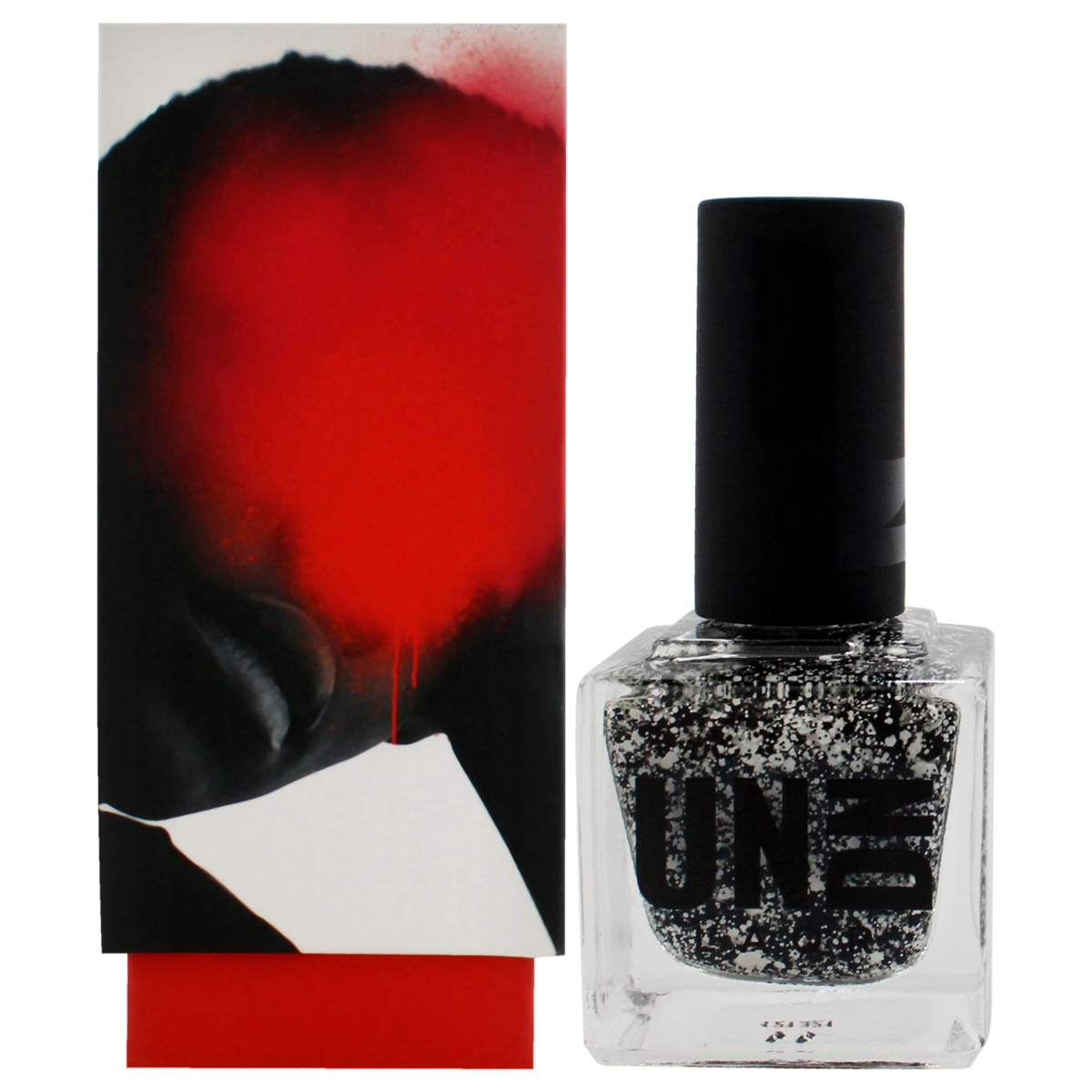 Picture of UNDN LAQR I0147067 0.5 oz Vegan Nail Polish&#44; 0201 Black & White Splatter for Women