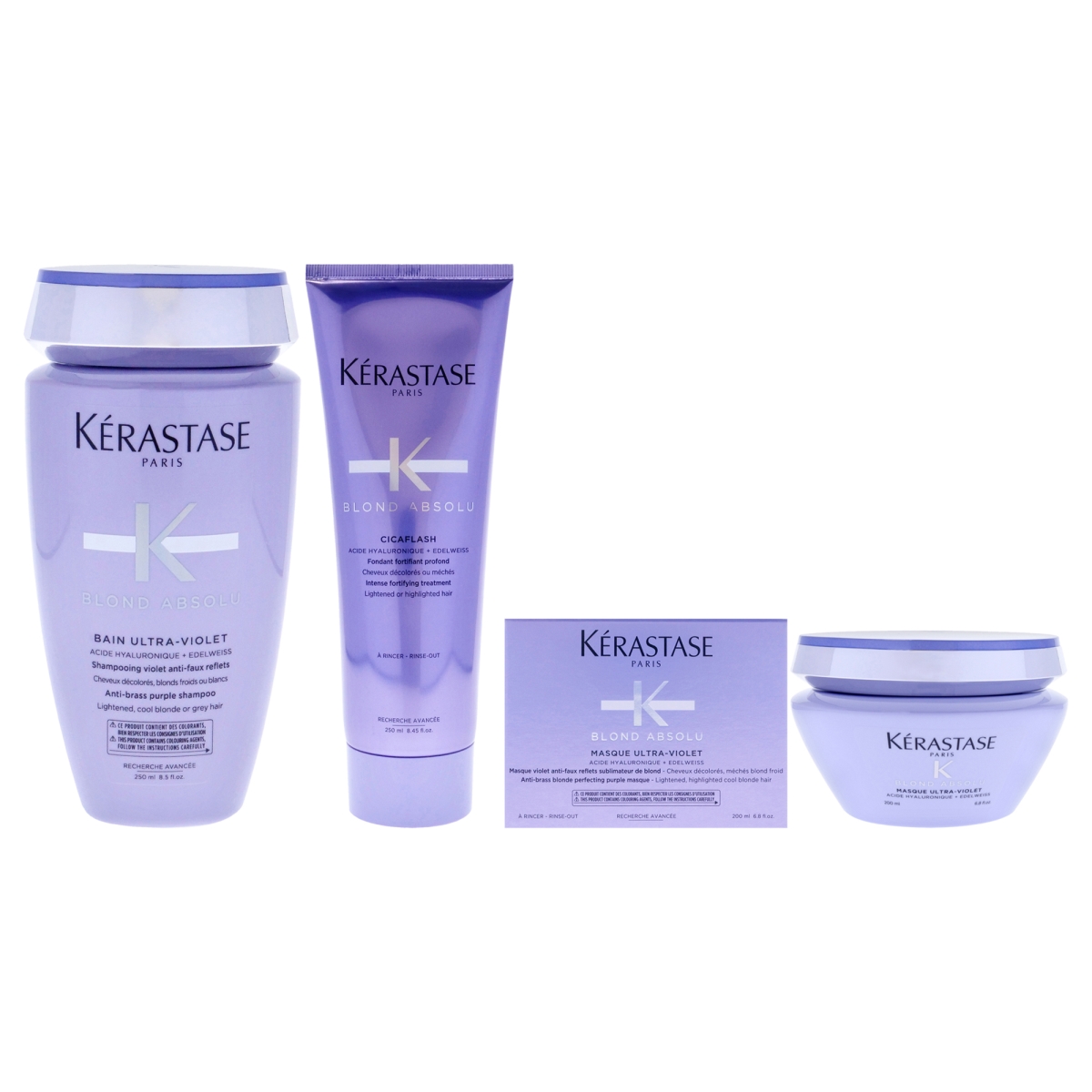 K0006071 Hair Care System Shampoo Blond Absolu Kit for Unisex - 3 Piece