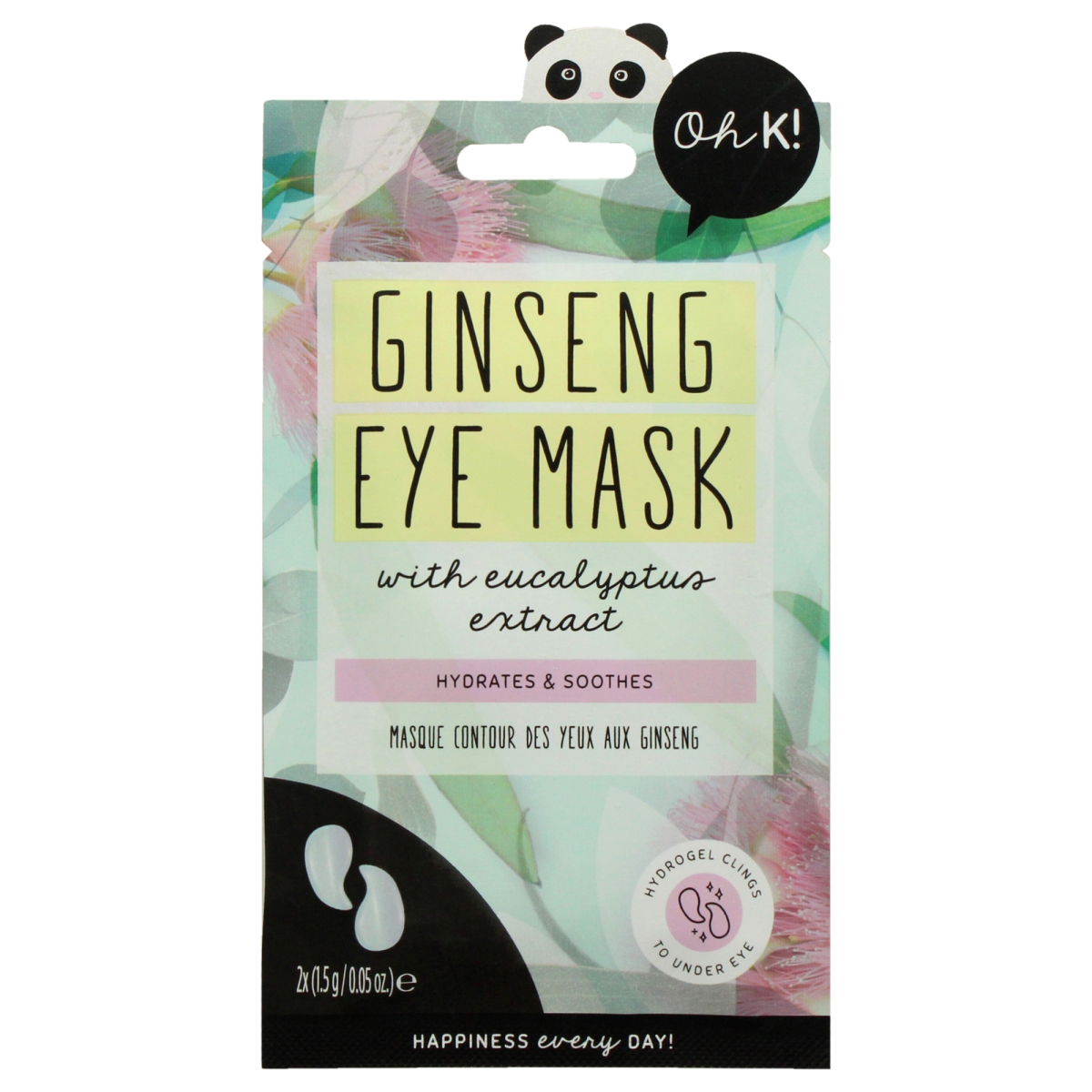 I0150247 Eye Mask, Ginseng & Eucalyptus for Unisex - Set of 2