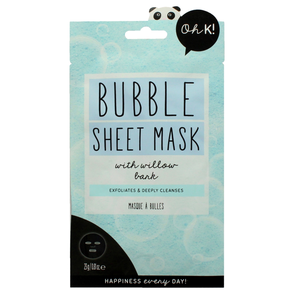 I0150229 Bubble Sheet Face Mask, Willow Bark for Unisex