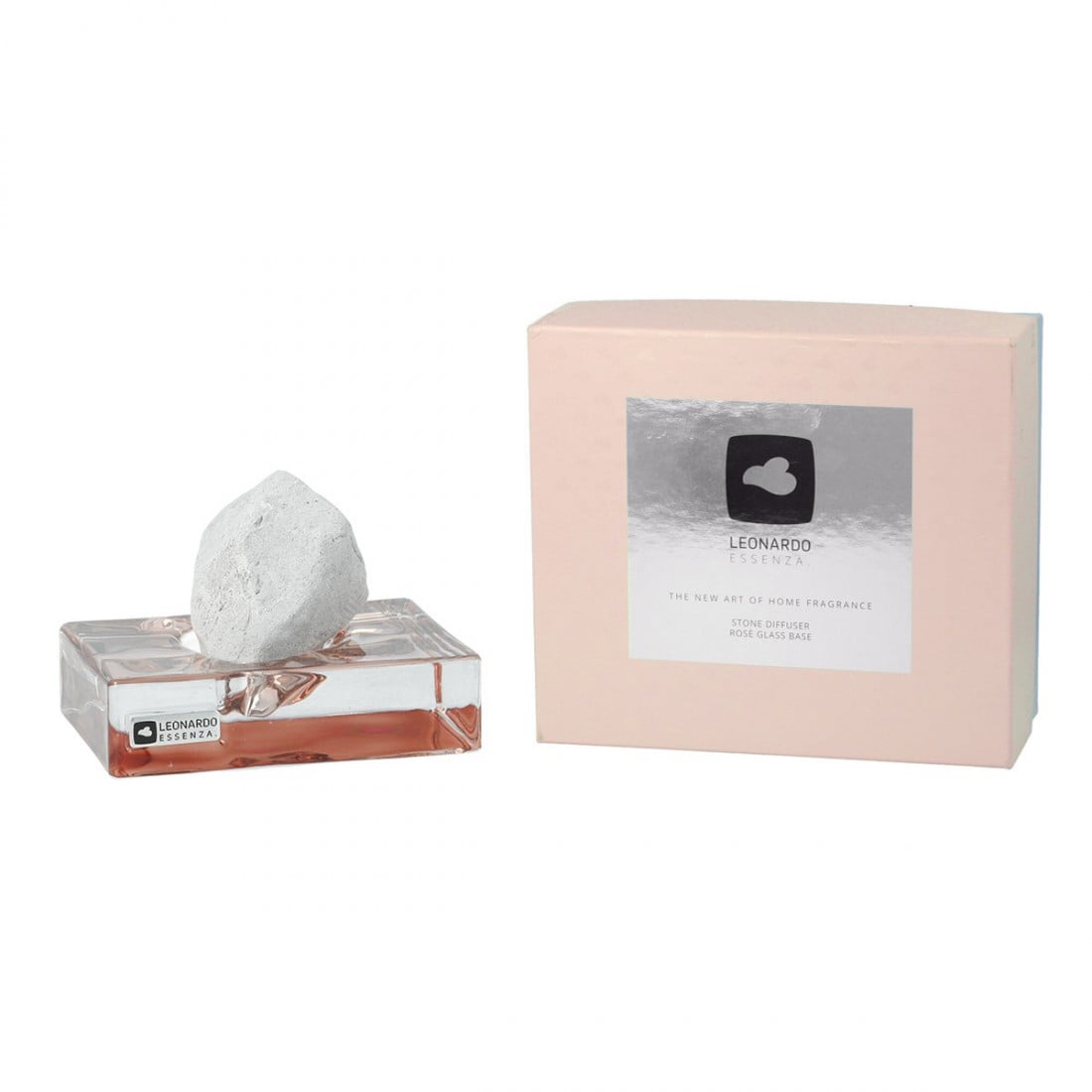 I0107916 Essenza Stone Diffuser Set for Unisex - Rose, 2 oz