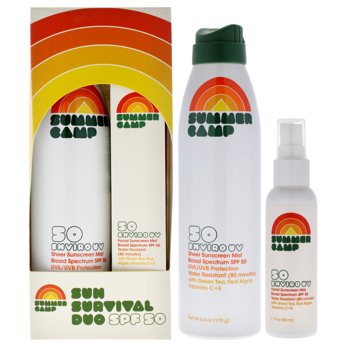 Picture of Summer Camp I0150378 Sun Survival SPF 50 Enviro UV Sheer Sunscreen Mist for Unisex&#44; 2 oz