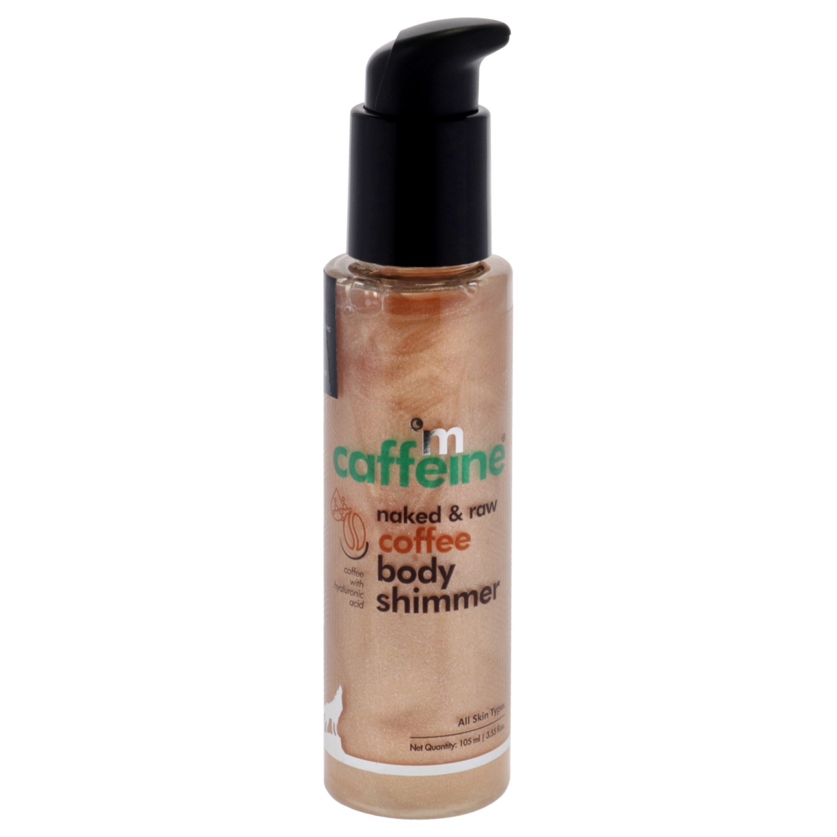 Picture of mCaffeine I0145187 3.5 oz Coffee Body Shimmer Spray with Hyaluronic Acid for Unisex